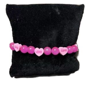 NWT Candy Heart Valentine’s Bracelet Handmade by emress jewelry